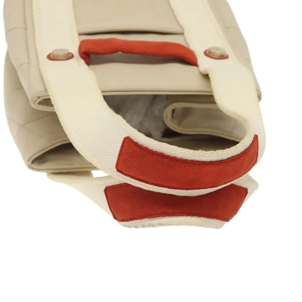 Chanel Canvas Handbag Beige
